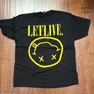 Letlive Black Crew Neck Band Tee Shirt, Size Small, NWOT